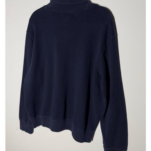 VTG Polo Ralph Lauren Crowl Neck Navy Sweater Casual Preppy Men's Size XL - Picture 9 of 10